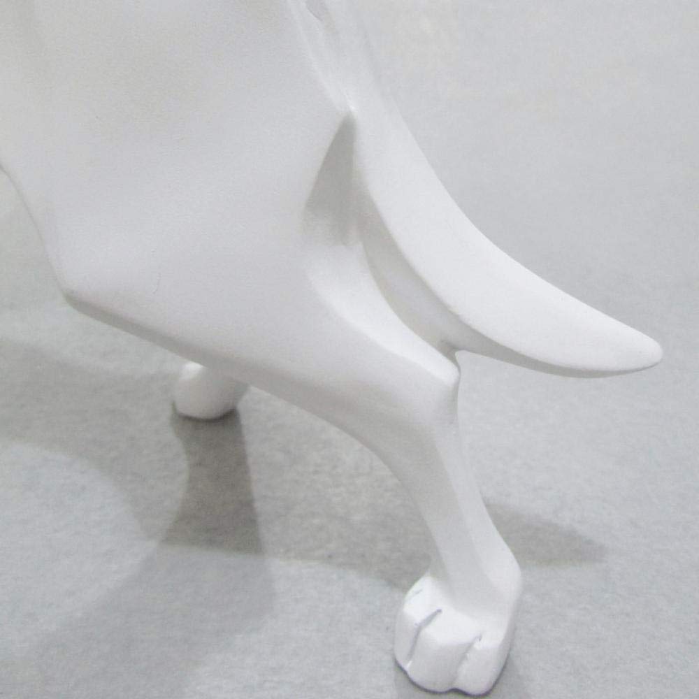 Modern Abstract Ice Wolf Resin Statue - Handcrafted Totem Wolf Dog Sculpture for Home & Office Decor, Unique Animal Gift & Collectible Art Piece | Perfect for Living Room, Bookshelf, or Desk Display