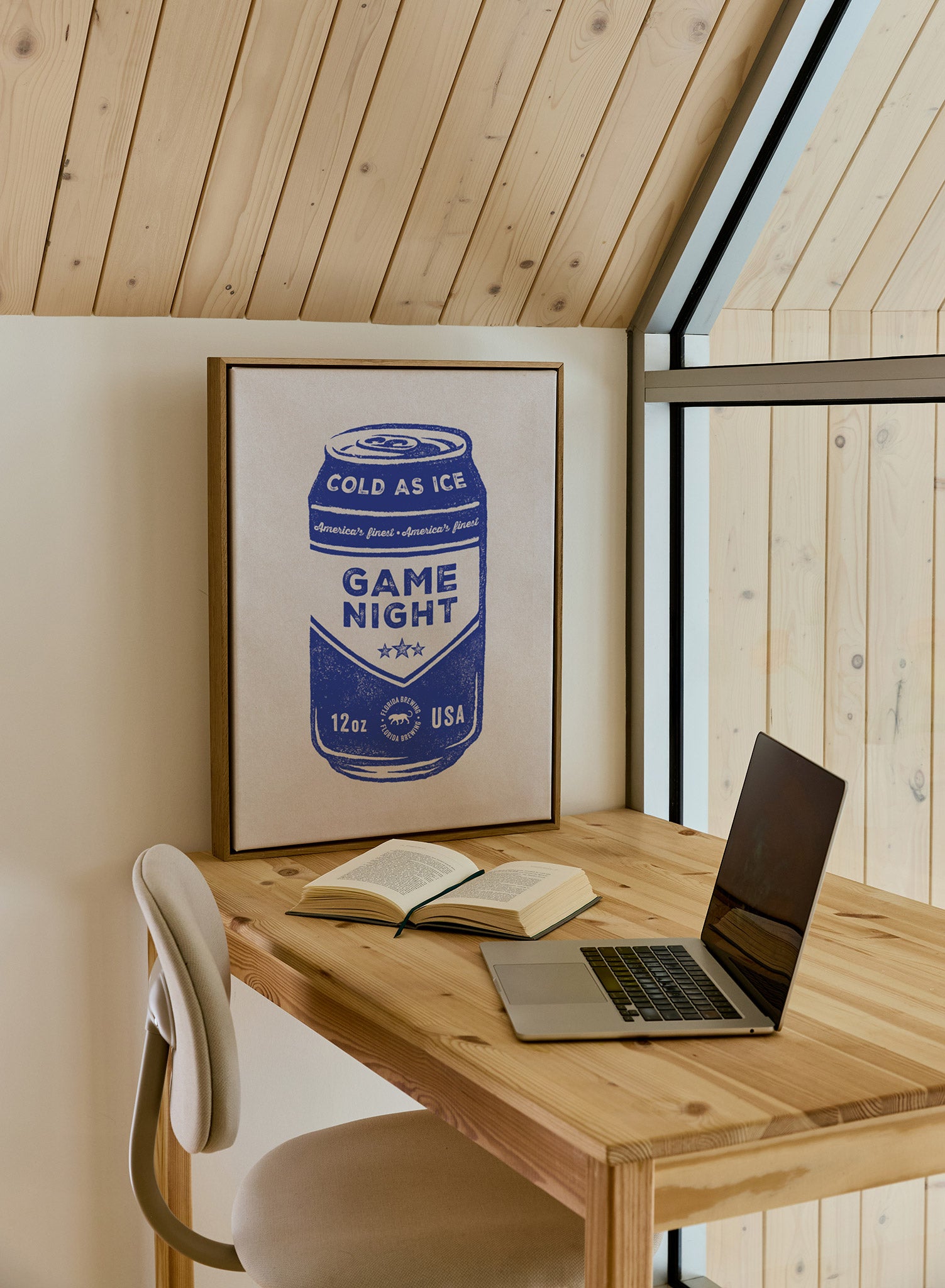 Game Night in Tampa Poster - Fun Party Decor for Game Nights, Sports Events & Tampa Bay Fan Gatherings