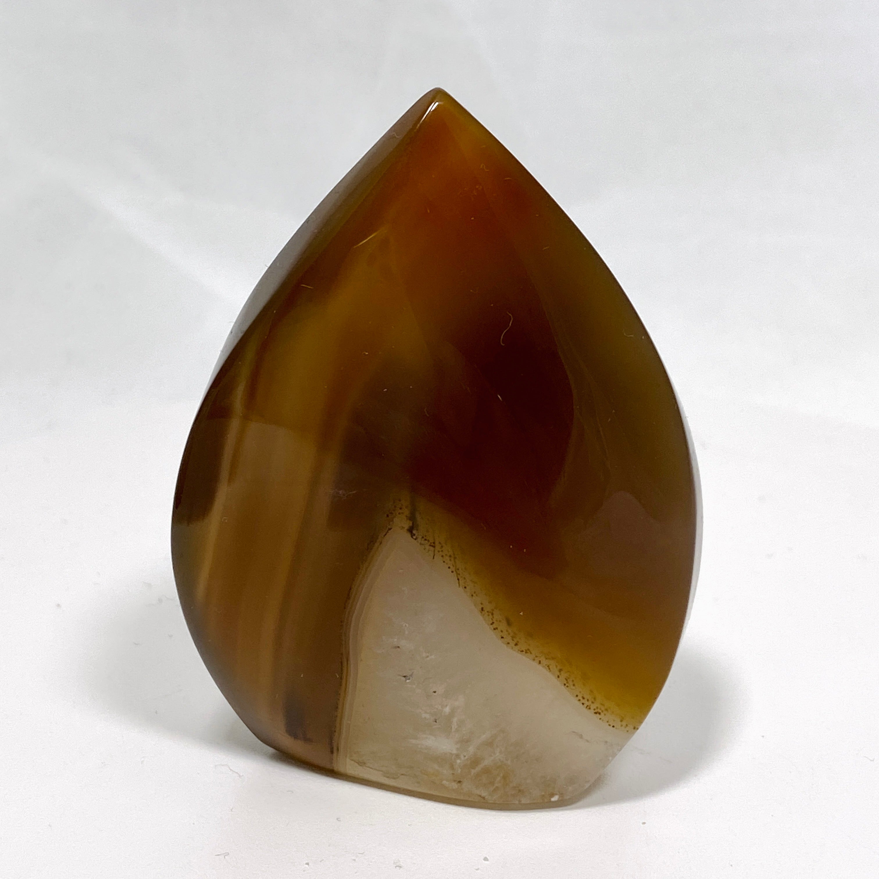 Agate Flame AGF 01 - Premium Natural Agate Stone for Jewelry Making, Home Decor & Spiritual Healing | Perfect for Necklaces, Bracelets & Meditation Spaces