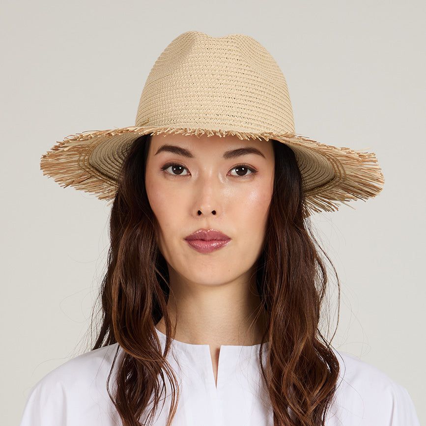 Courtney Braid Packable Fedora Hat for Women - Stylish & Foldable Sun Hat for Travel, Beach, and Outdoor Activities