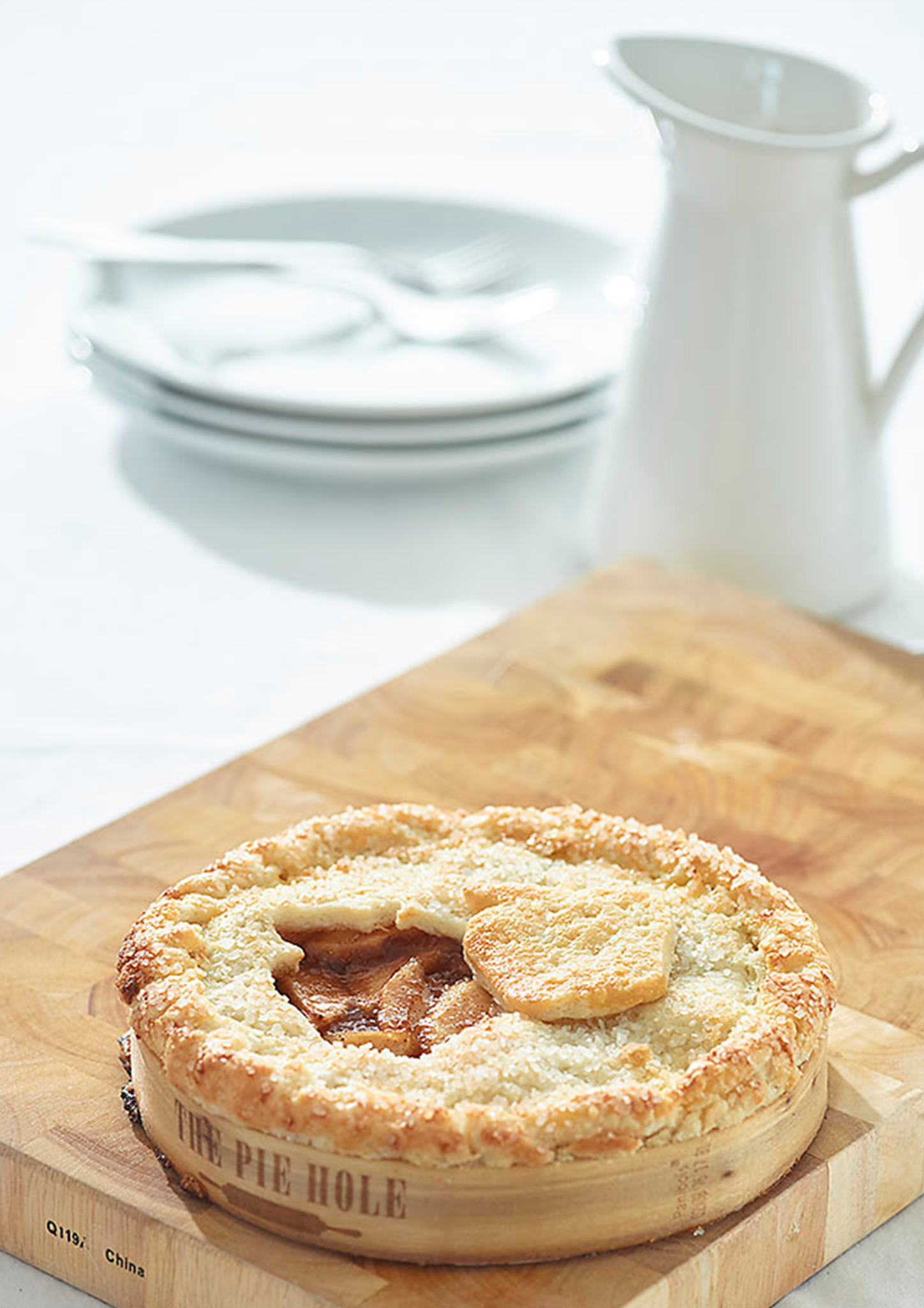 Premium 9.5-Inch Large Wooden Tart Rings - 1