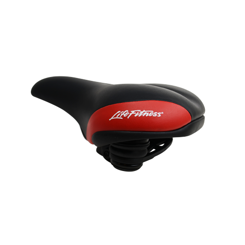 Life Fitness Comfort Bike Seat - Ergonomic Cushioned Bicycle Saddle for Men & Women - Perfect for Road Bikes, Mountain Bikes & Indoor Cycling