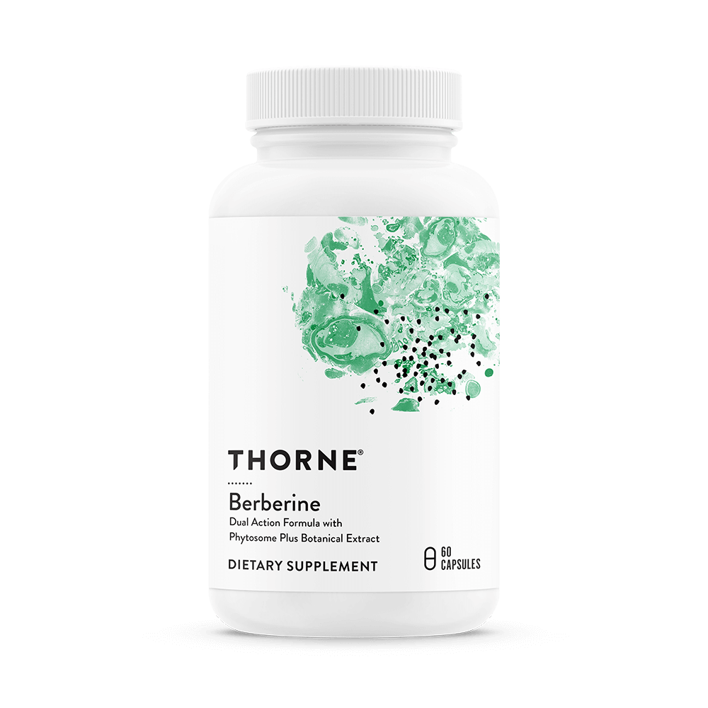 Thorne Berberine 500mg Supplement - 60 Vegan Capsules for Blood Sugar Support & Digestive Health | Supports Healthy Glucose Metabolism & Gut Balance