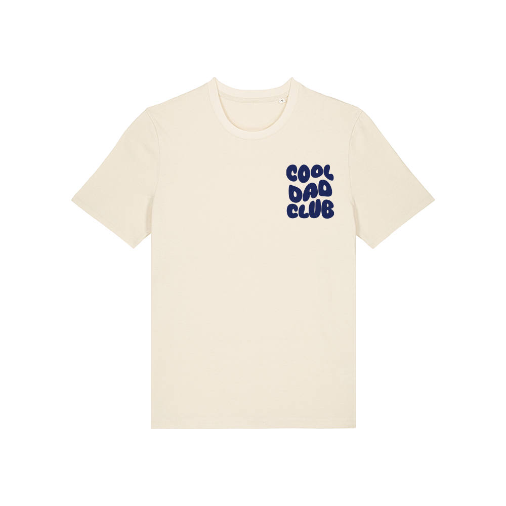 Cool Dad Club Graphic T-Shirt - Funny Front & Back Print - Casual Cotton Tee for Men - Perfect for Father's Day, Family Outings & Dad Gifts