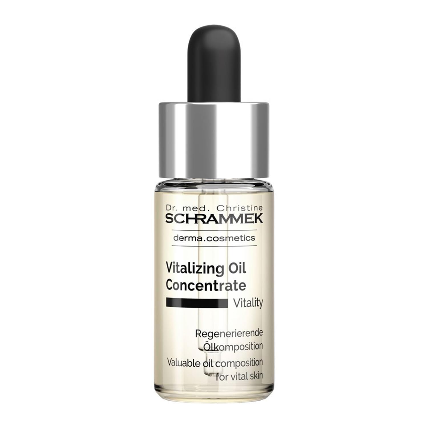 Dr. Schrammek Vitalizing Oil Concentrate - Hydrating & Revitalizing Facial Oil with Argan, Apricot Kernel & Macadamia Oils - Nourishing Skin Care Treatment for Dry, Dull Skin - Perfect for Night Routine & Anti-Aging Regimen