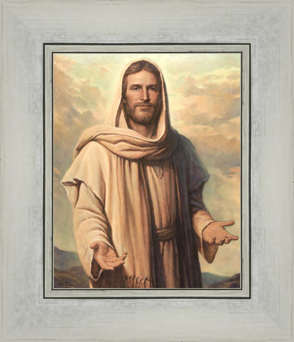 Abide With Me by Del Parson - Inspirational Christian Wall Art for Home & Church Decor - Perfect for Living Rooms, Bedrooms & Worship Spaces