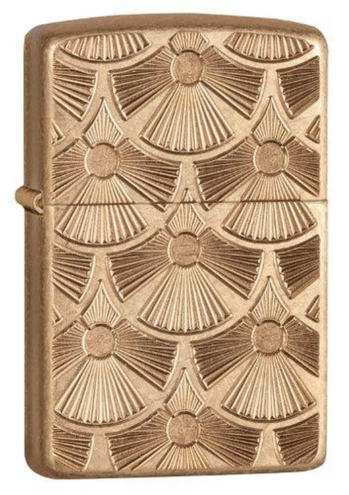 Premium Zippo Brass Windproof Lighter - Classic Refillable Metal Lighter for Outdoor Camping, Hiking & Everyday Use