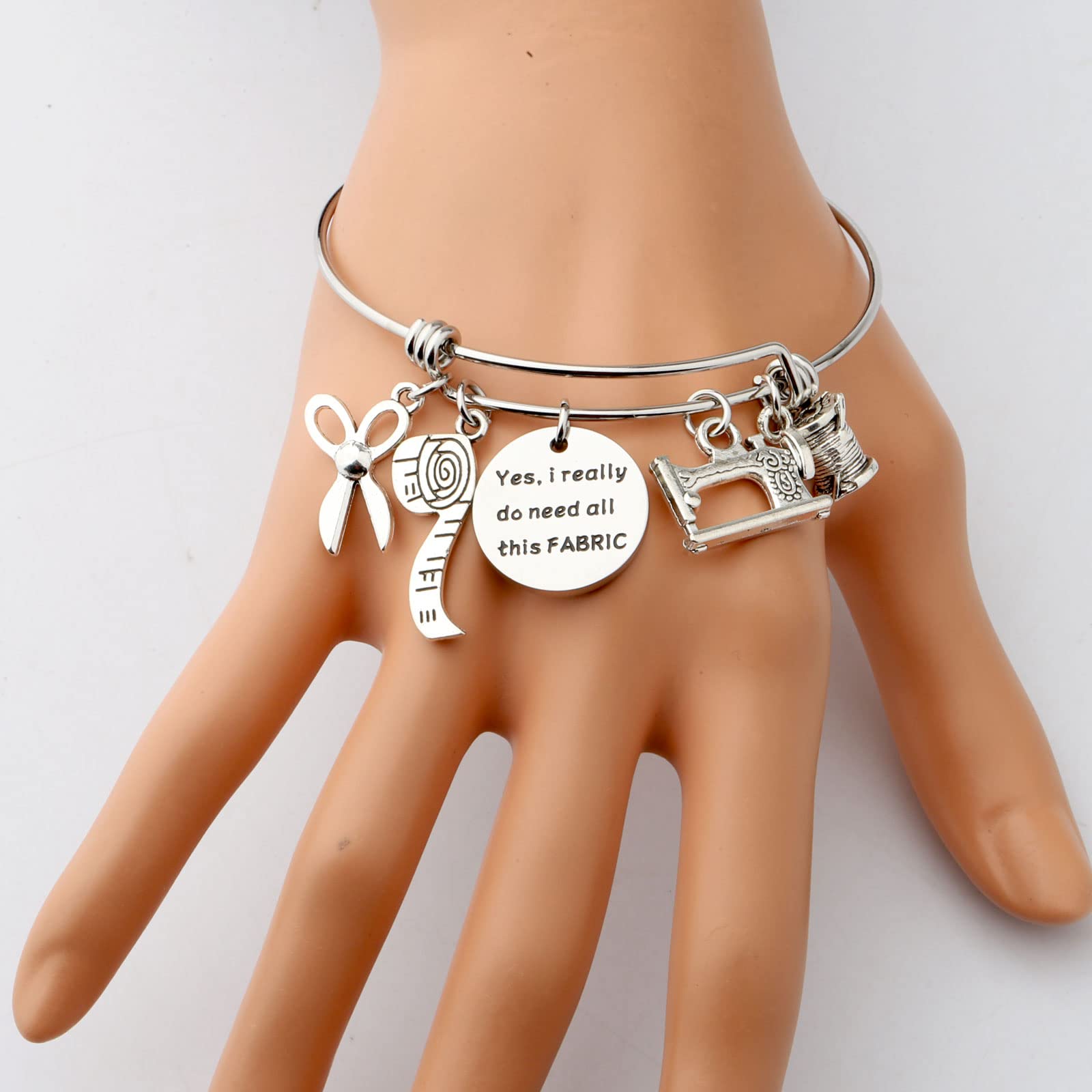 TIIMG Handmade Sewing Bracelet - Unique Quilting Gifts for Quilters & Seamstress - Perfect Sewing Machine Accessories Gift - Ideal for Crafters, DIY Enthusiasts & Sewing Lovers