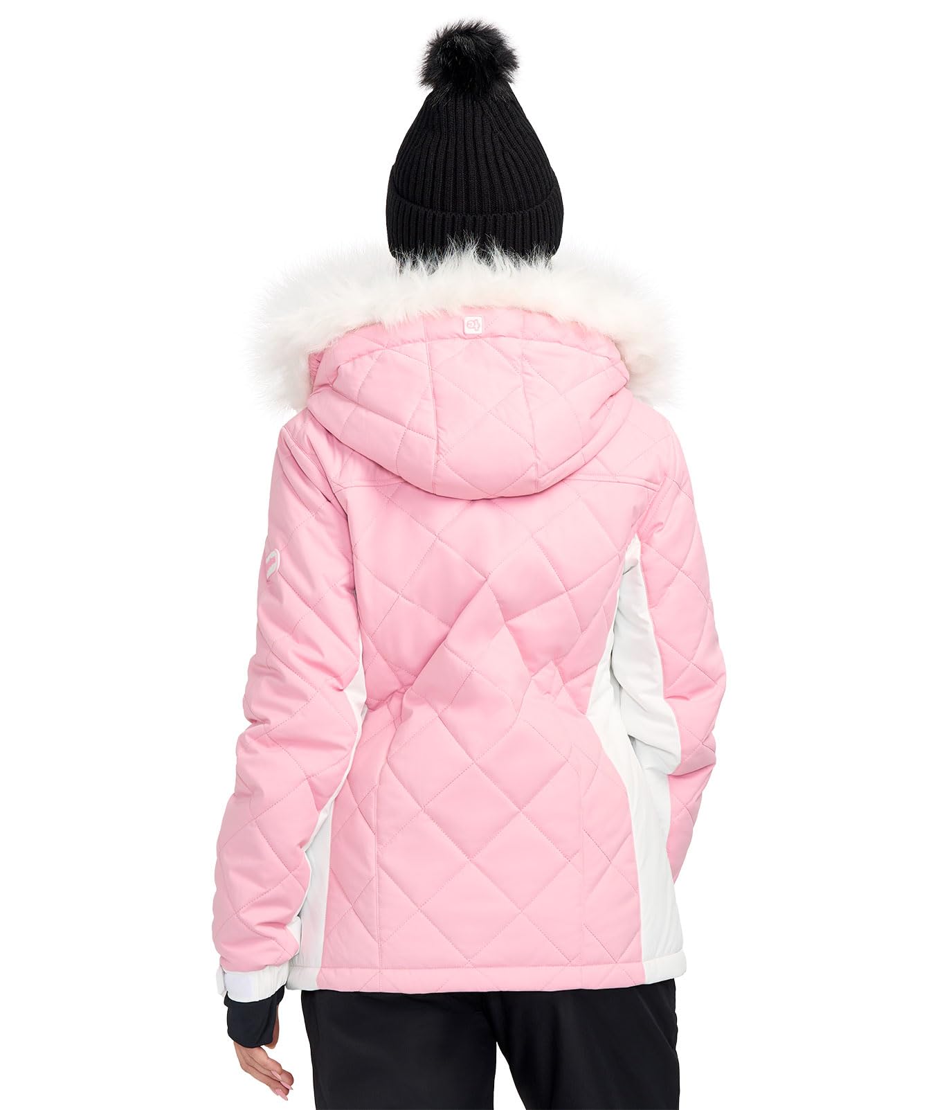 Women's Waterproof Ski Jacket - Bright Colorful Hooded Snow Jacket for Adults | Tipsy Elves Après Ski Outerwear | Perfect for Skiing, Snowboarding & Winter Adventures