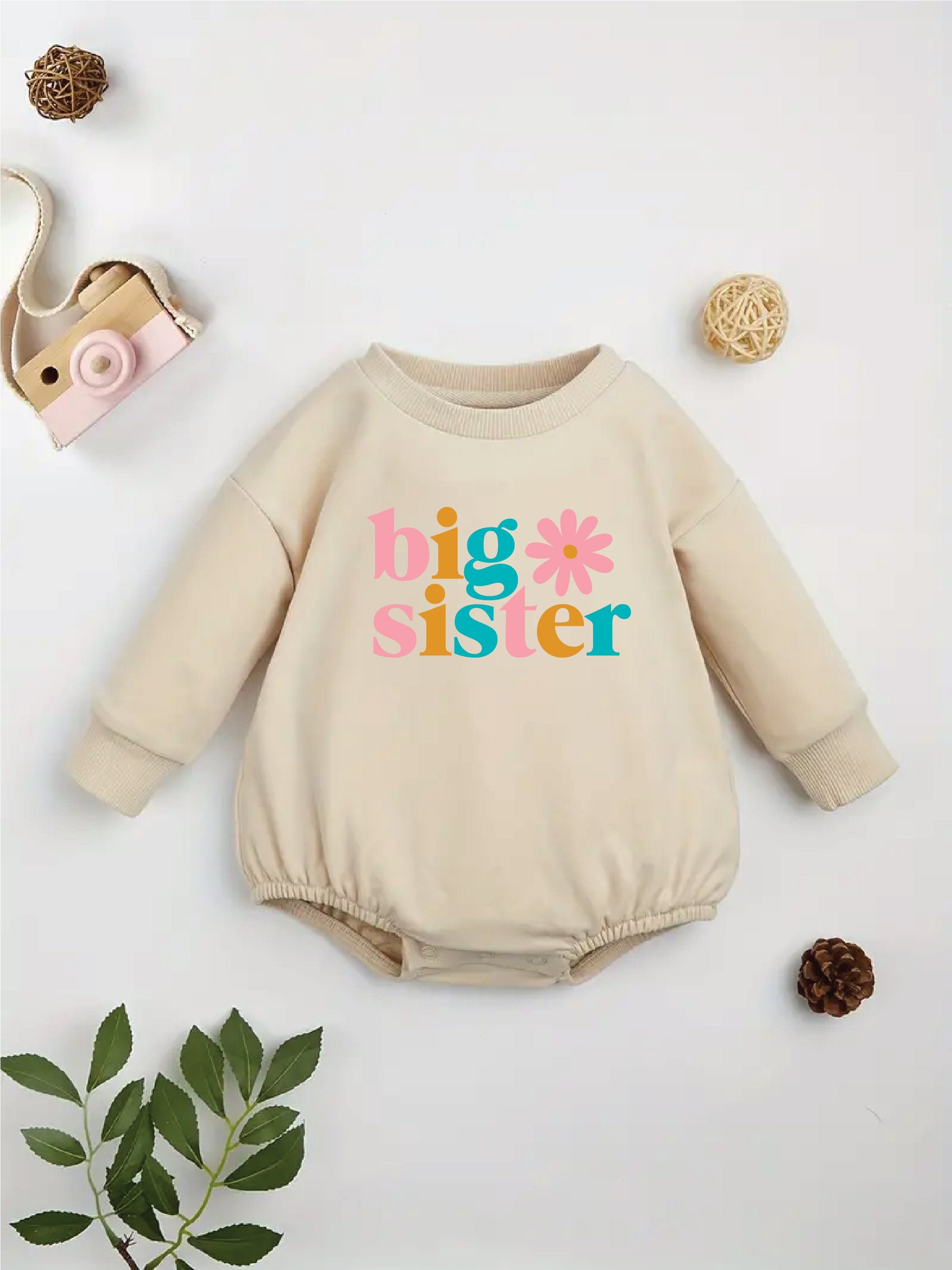 Big Sister Bodysuit - Comfortable & Stylish Baby Onesie for Newborns & Infants | Perfect for Sibling Photos, Family Matching Outfits & Special Occasions