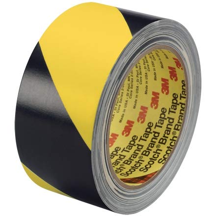 2-Pack 3M 5702 Black/Yellow Hazard Warning Tape - 2