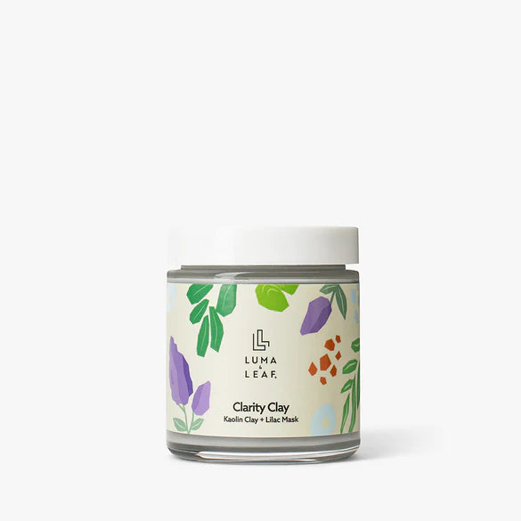 CLARITY CLAY MASK - Kaolin Clay & Lilac Facial Mask for Deep Cleansing & Pore Minimizing | Perfect for Acne-Prone & Oily Skin | Spa Day & Self-Care Essential
