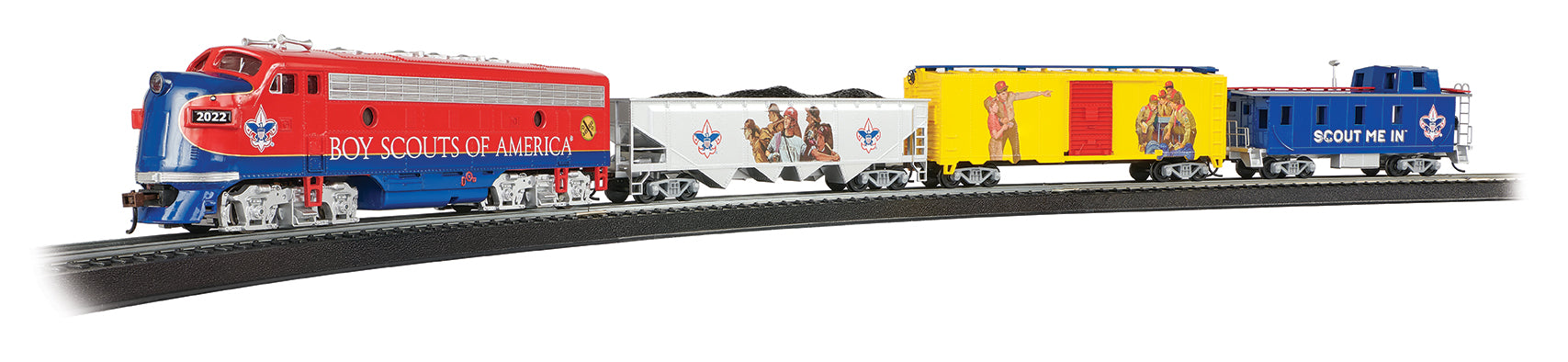 Bachmann Trains BSA All American Boy Scouts of America HO Scale Electric Train Set - Perfect for Model Train Enthusiasts & Collectors | Great for Home Layouts, Displays & Gifts