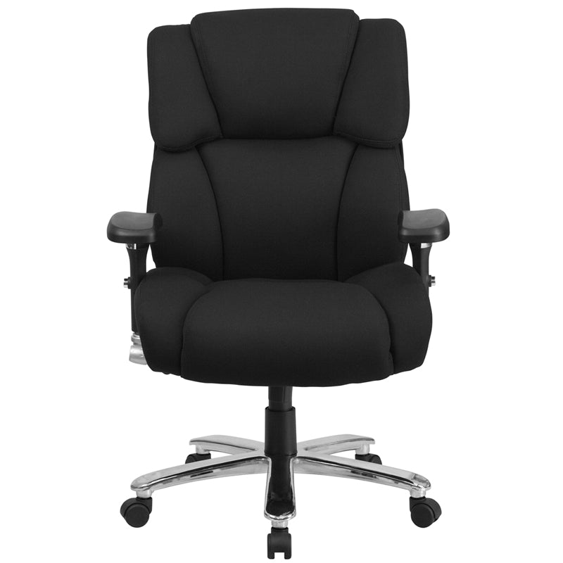 FLASH HERCULES Series 400 lb Capacity Big & Tall Executive Office Chair - Heavy Duty Ergonomic Chair with Adjustable Lumbar Support - Perfect for Long Work Hours, Gaming & Home Office Use