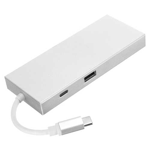 7-in-1 USB C Hub with HDMI, 3 USB 3.0 Ports, SD/TF Card Reader - Multi-Port Adapter for MacBook Pro/Air, iPad Pro, Chromebook - Perfect for Home Office, Remote Work & Travel
