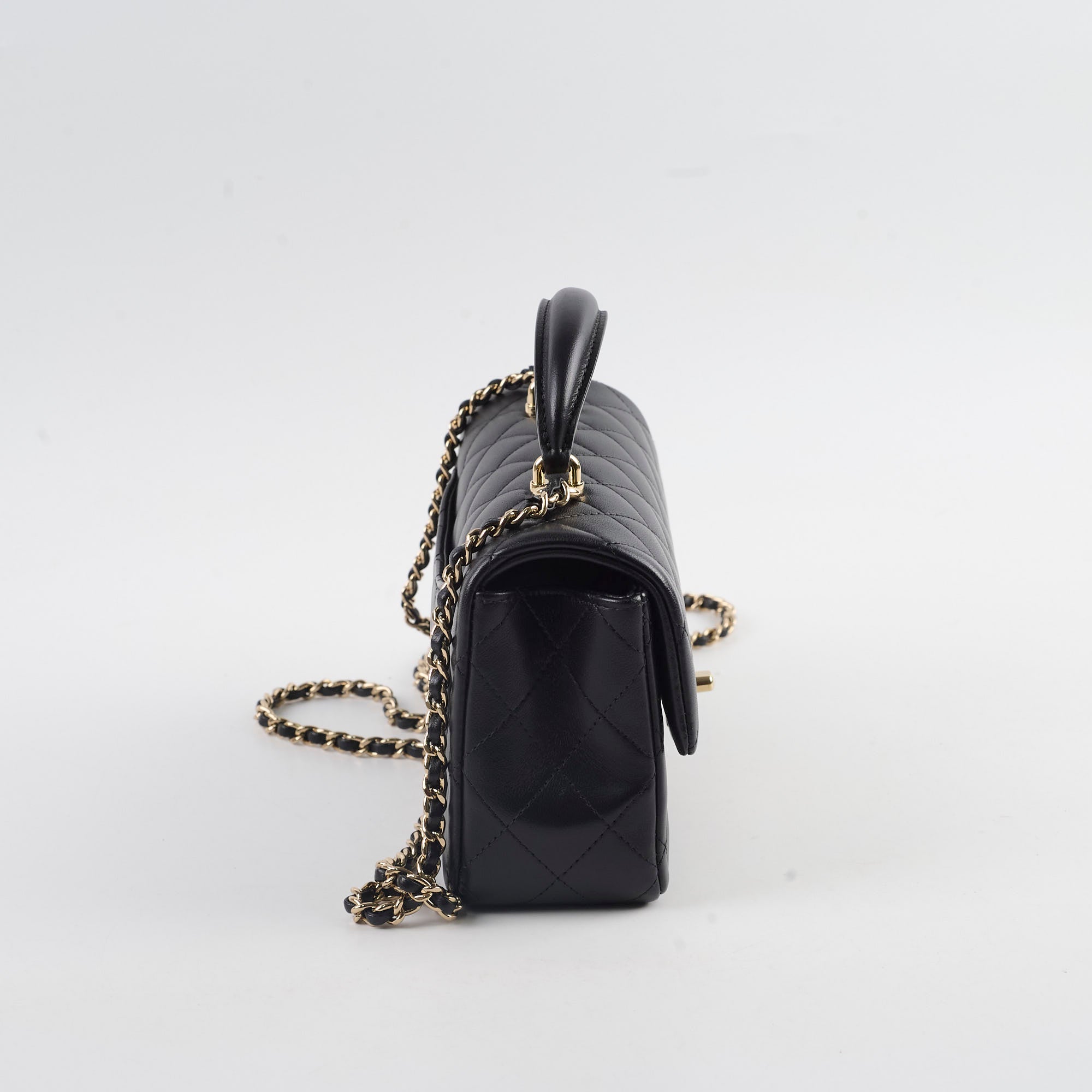 Chanel Mini Rectangular Top Handle Bag Black Microchipped - Luxury Designer Crossbody Purse for Women, Perfect for Date Night & Special Occasions