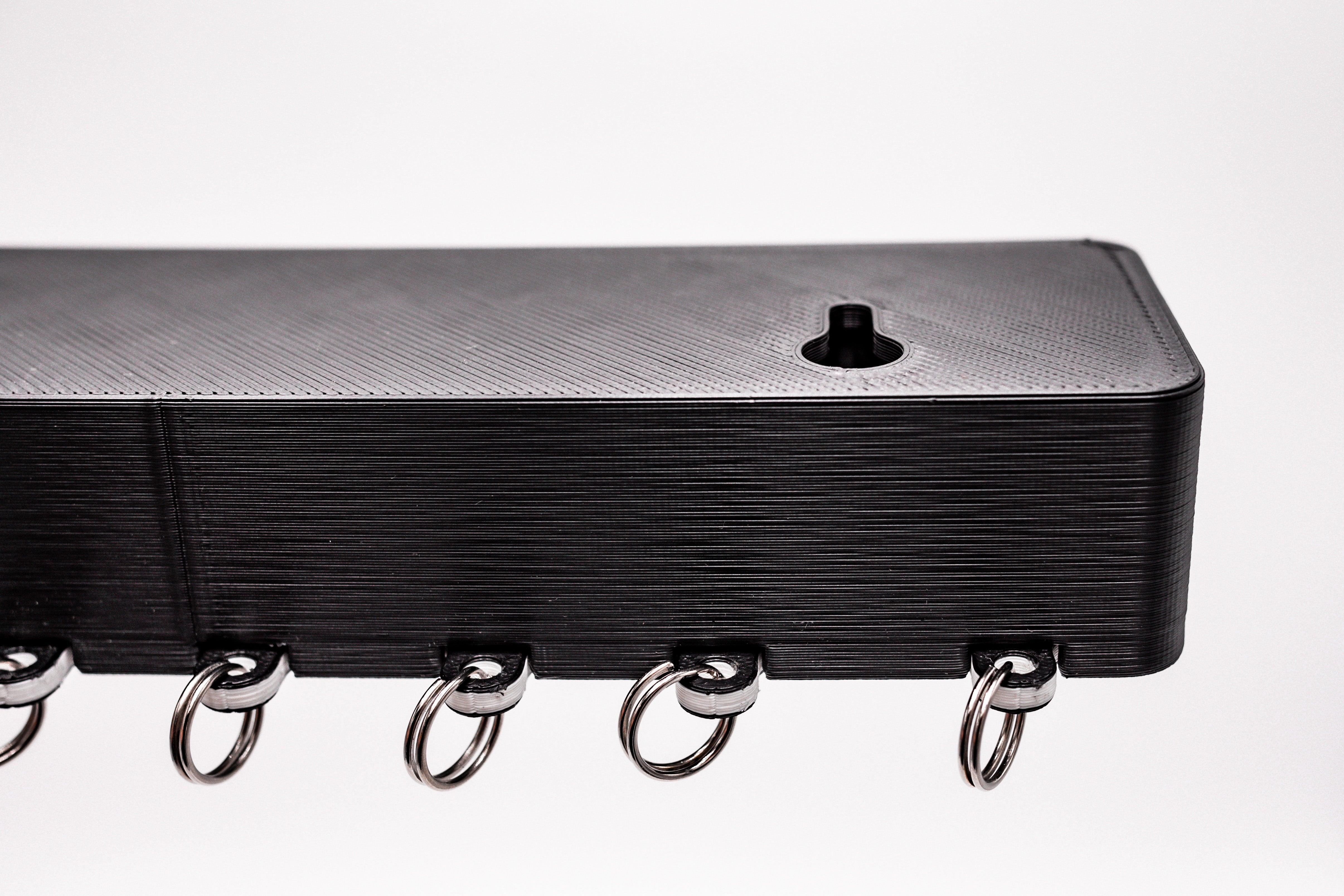 PURE:EST Magnetic Keychain Holder - Strong Neodymium Magnets for Keys, Badges & Tools - Perfect for Home, Office & Travel Organization