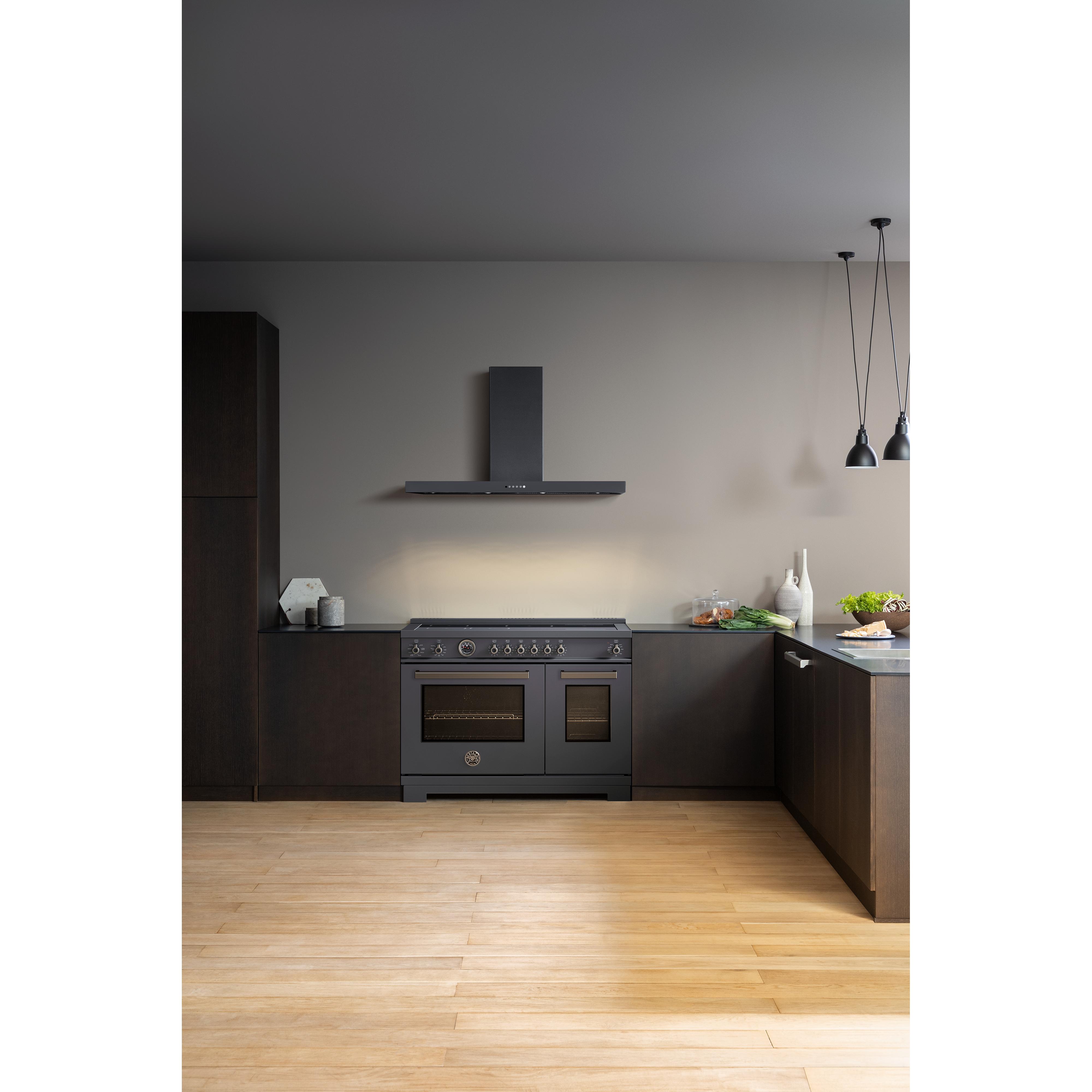 Bertazzoni PRO486IGFEPCAT 48-Inch Freestanding Induction Range - Professional Gas & Electric Cooktop with Oven for Modern Kitchens | Perfect for Home Chefs & Entertaining
