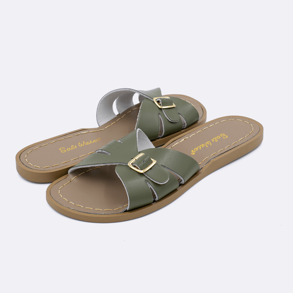 Salt Water Classic Slide Sandals - Comfortable Beach & Pool Slides for Men and Women - Perfect for Summer, Vacation, and Outdoor Activities
