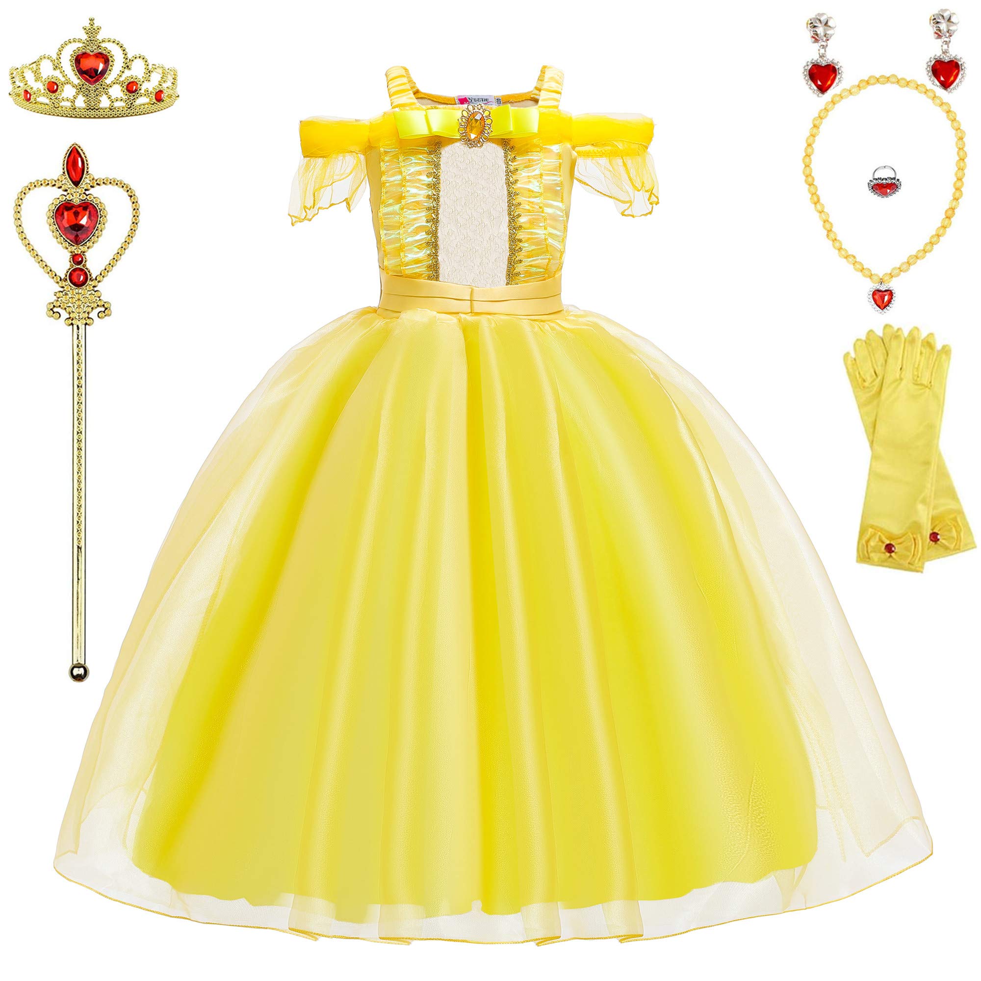 **Princess Costume for Girls 3-10 Years | Birthday Party, Halloween & Cosplay Dress Up | Perfect for Dress-Up Play, Themed Parties & Fantasy Role-Playing**