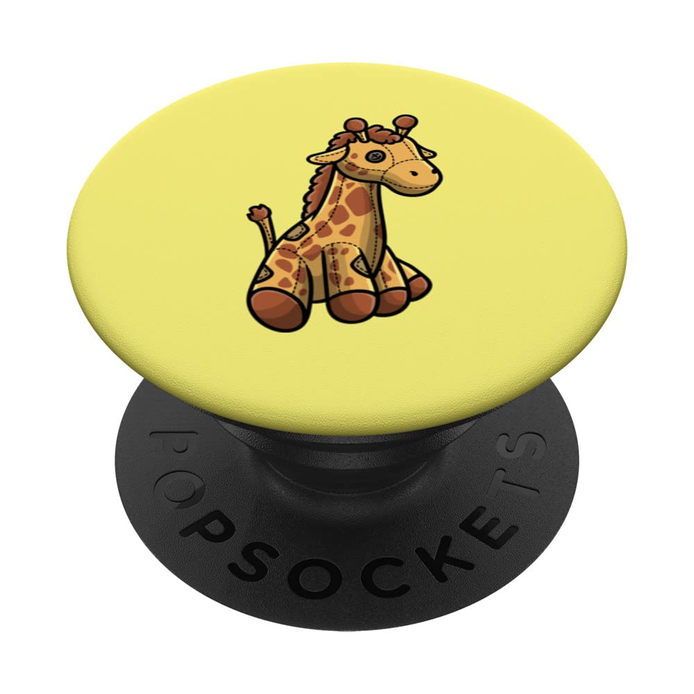 Cute Giraffe Plush Stuffed Animal PopSockets Swappable PopGrip - Perfect for Phone Cases, Laptops & DIY Accessories | Soft Plush Toy for Kids & Adults | Fun Gift Idea for Birthdays & Holidays