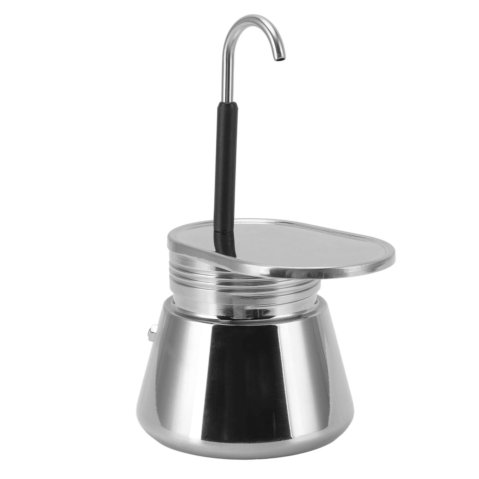 Stainless Steel Stovetop Espresso Maker - Single Spout Italian Coffee Percolator for Home & Camping | Perfect for Espresso Lovers, Outdoor Adventures & Small Kitchens