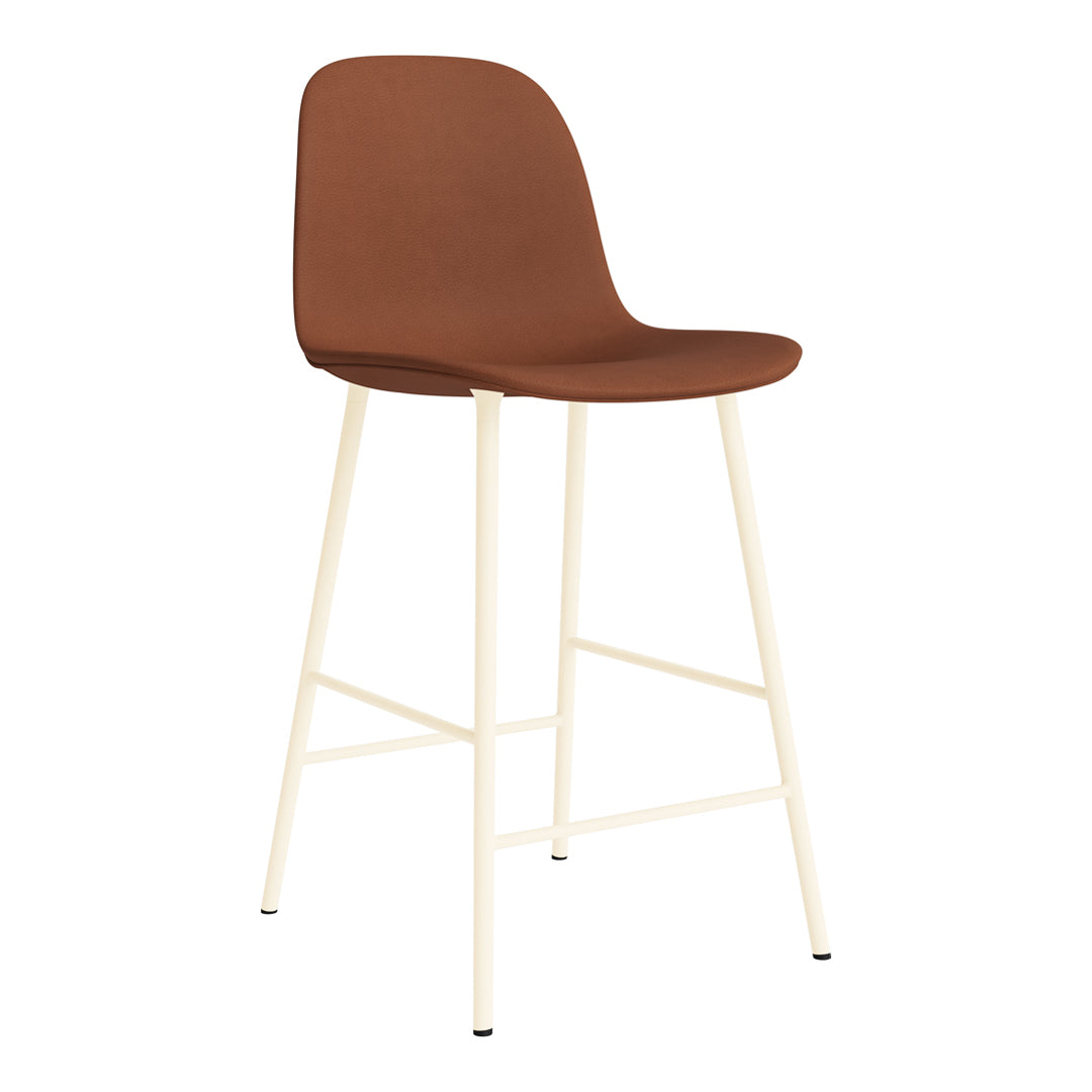 Premium Fully Upholstered Form Counter Chair - Stylish Bar Stool for Kitchen Island, Breakfast Nook & Home Bar Seating