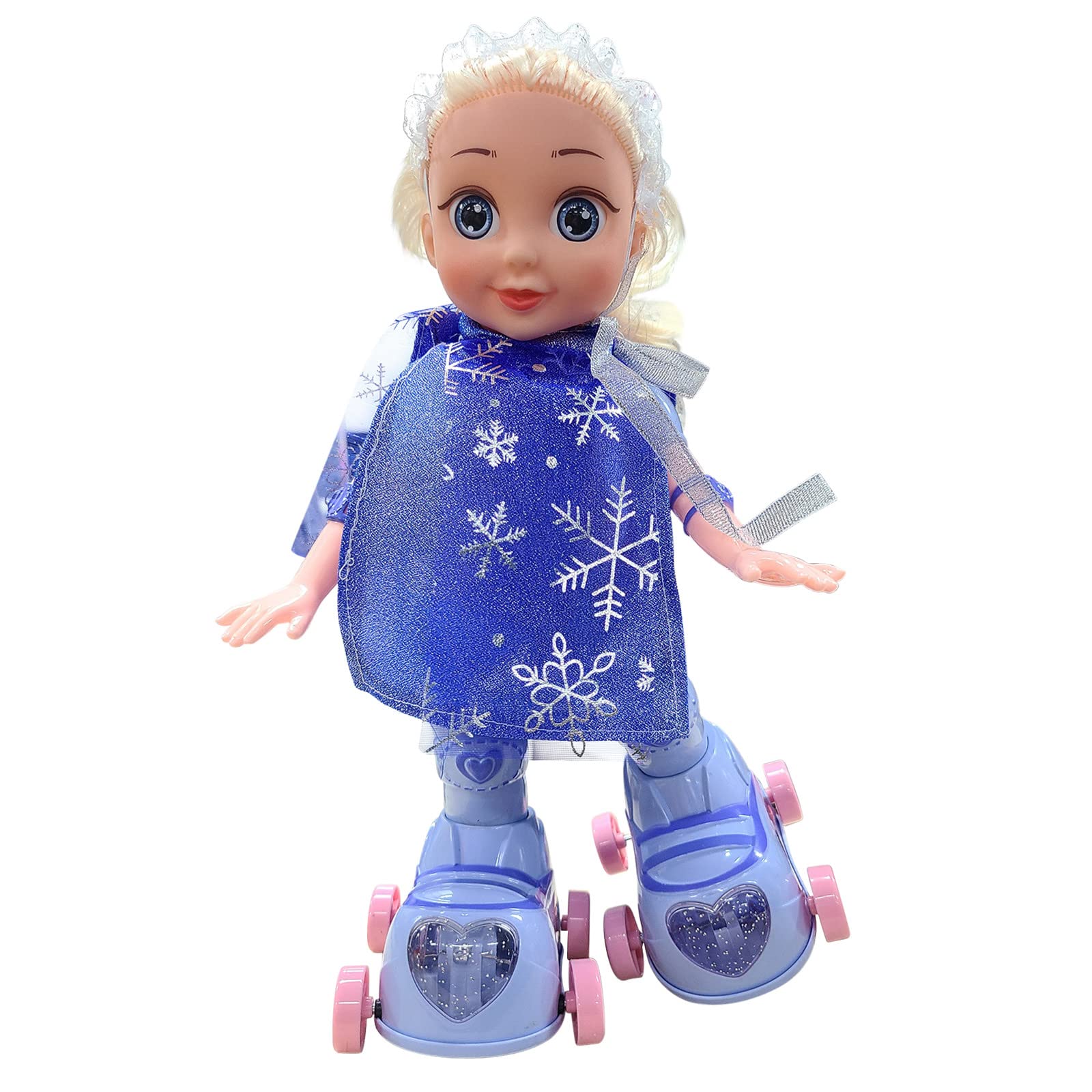 **Cute Musical Light-Up Skating Doll - Multifunctional Interactive Toy for Girls, Perfect Christmas & Birthday Gift for Kids | Fun Playtime, Party Decor, Collectible Display**
