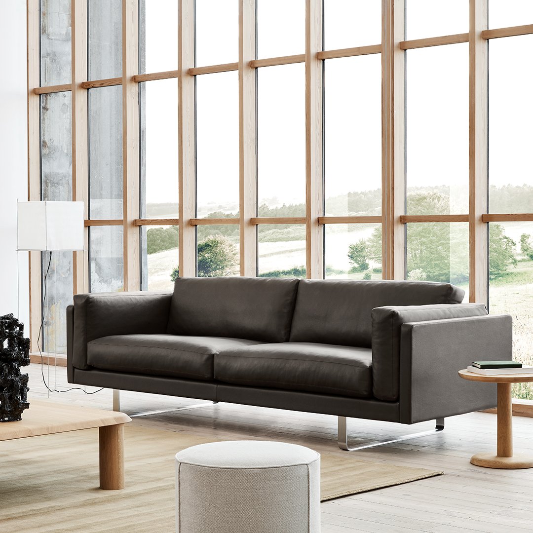 Erik Jørgensen EJ280 Modern Sled Base Sofa - Luxury Scandinavian Living Room Furniture for Home & Office