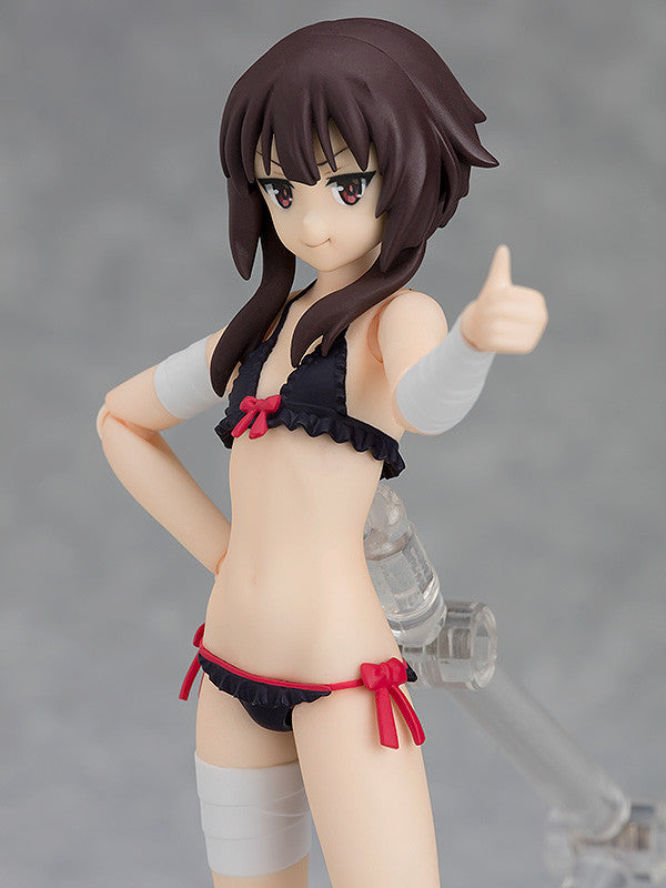 Figma EX 056 Megumin Swimsuit Ver. - Konosuba Anime Figure AX Exclusive Collectible - Perfect for Display, Cosplay, and Anime Fans Collection