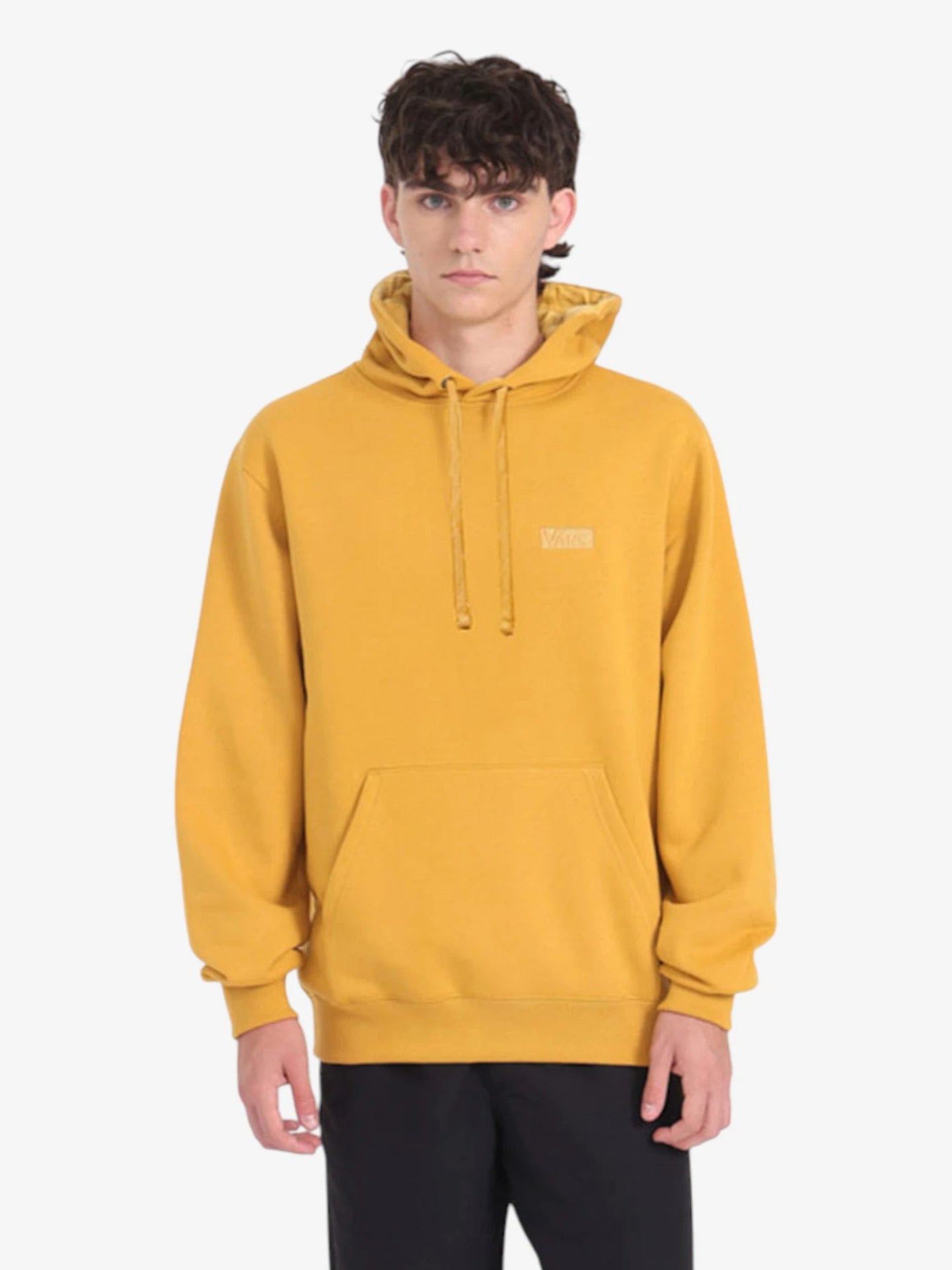 Vans Core Classic Mustard Yellow Hoodie - Men's & Women's Casual Pullover for Streetwear & Everyday Comfort