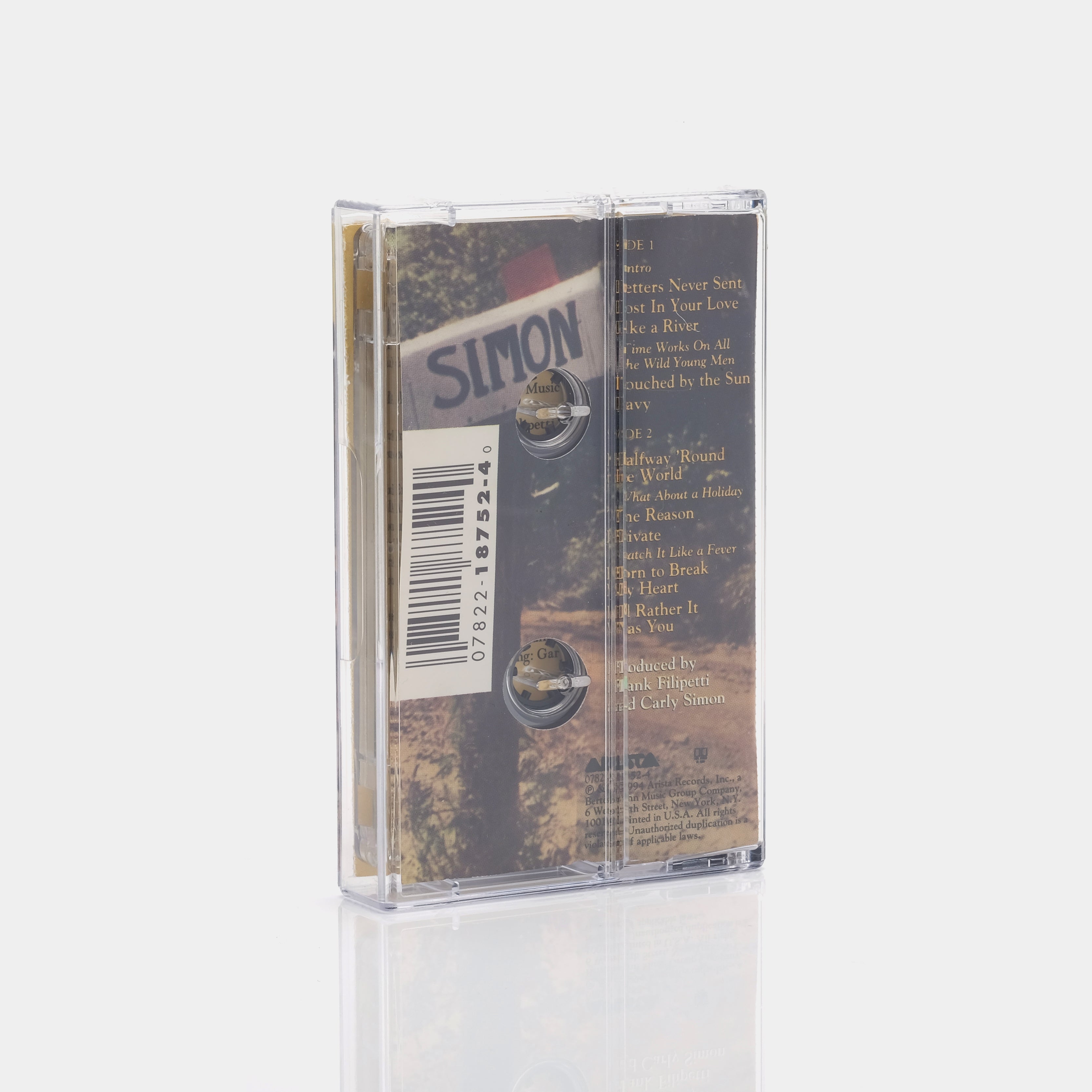 Carly Simon - Letters Never Sent Cassette Tape | Vintage Music Collectible | Perfect for 90s Nostalgia & Cassette Tape Enthusiasts