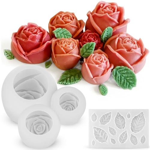 Roses & Leaves (4Pcs)
