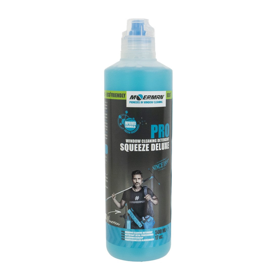 Moerman Squeeze Deluxe Window Cleaning Detergent - Streak-Free Glass Cleaner for Home & Office - Perfect for Windows, Mirrors, and Glass Surfaces