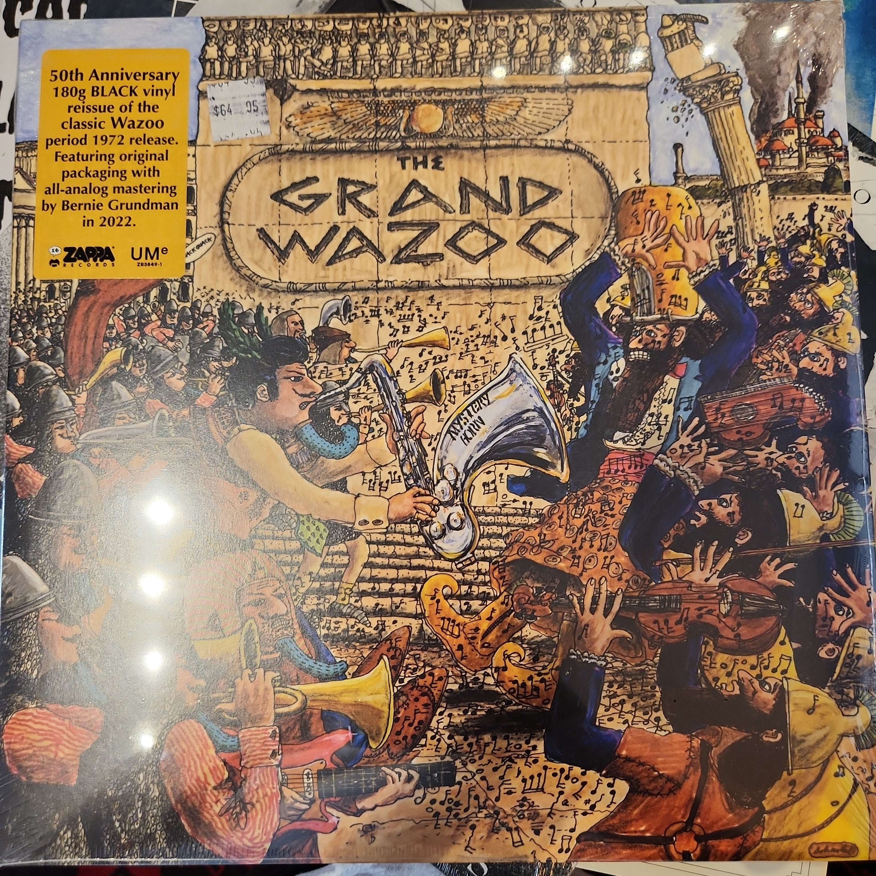 Frank Zappa The Grand Wazoo 50th Anniversary Limited Edition Vinyl LP Record | Jazz Rock Fusion Album | Perfect for Music Collectors & Audiophiles | Great for Home Listening & Gift Giving