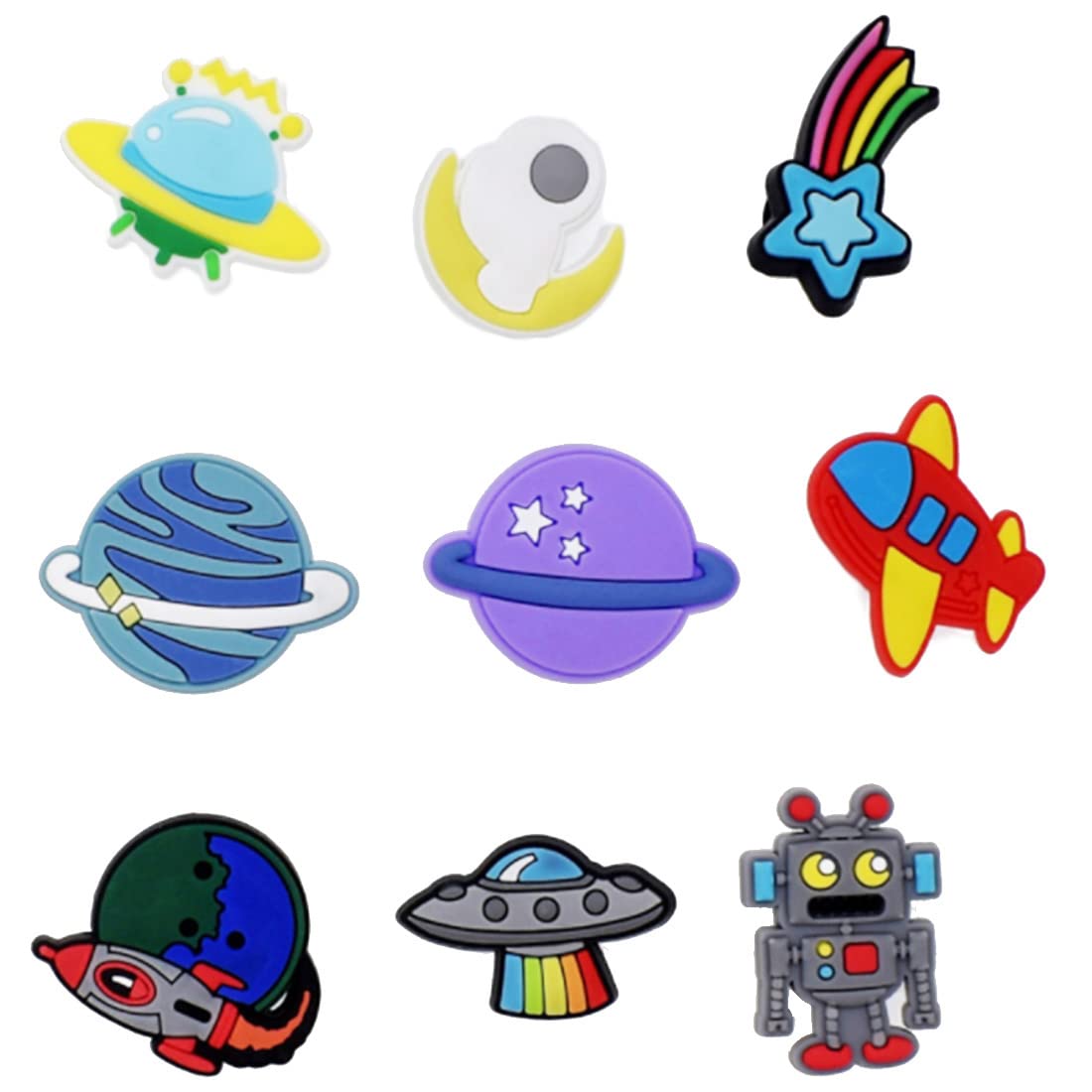 Crocs Shoe Charms - Decorative Jibbitz for Crocs Clogs & Sandals - Cute Party Gifts & Accessories - Perfect for Kids, Teens & Adults - Great for School, Beach & Casual Wear