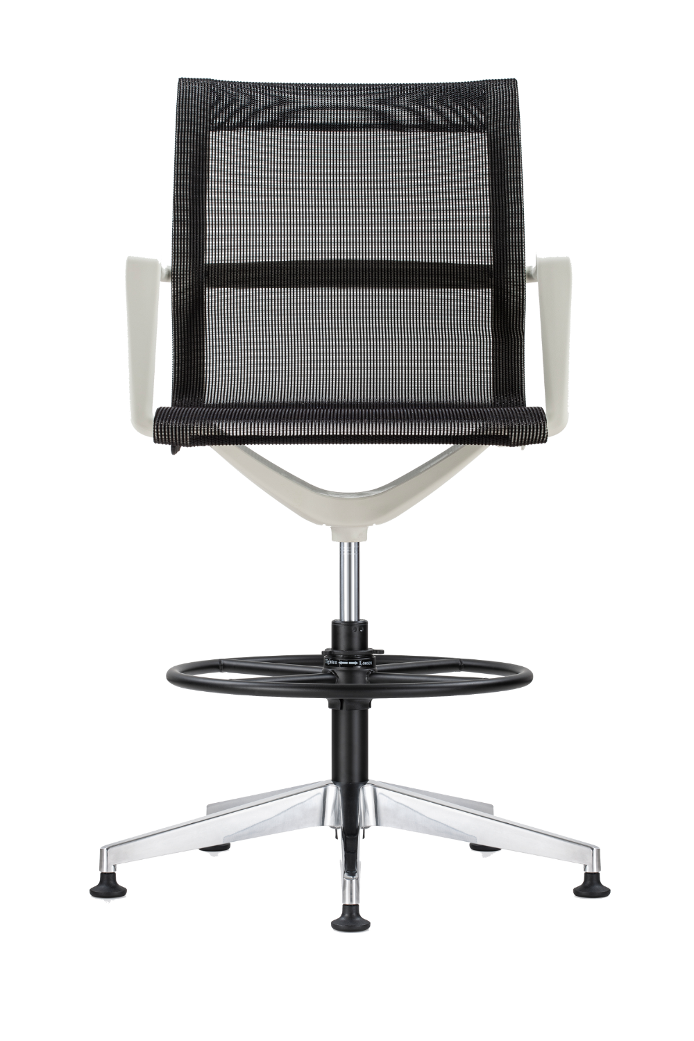 Eurotech Kinetic Stool - White Frame Designer Spider Mesh Ergonomic Chair (EH301W) | Perfect for Home Office, Gaming & Modern Workspaces