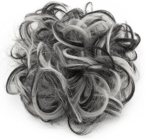 natural black mix silver grey