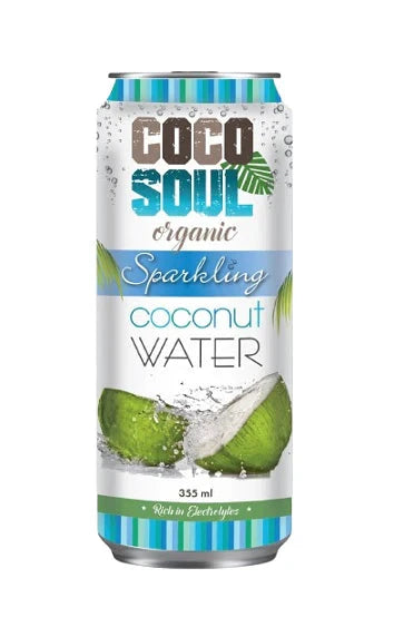 Coco Soul Sparkling Coconut Water - Refreshing Natural Hydration Drink for Energy & Wellness | Perfect for Gym, Yoga, Travel & Healthy Lifestyle