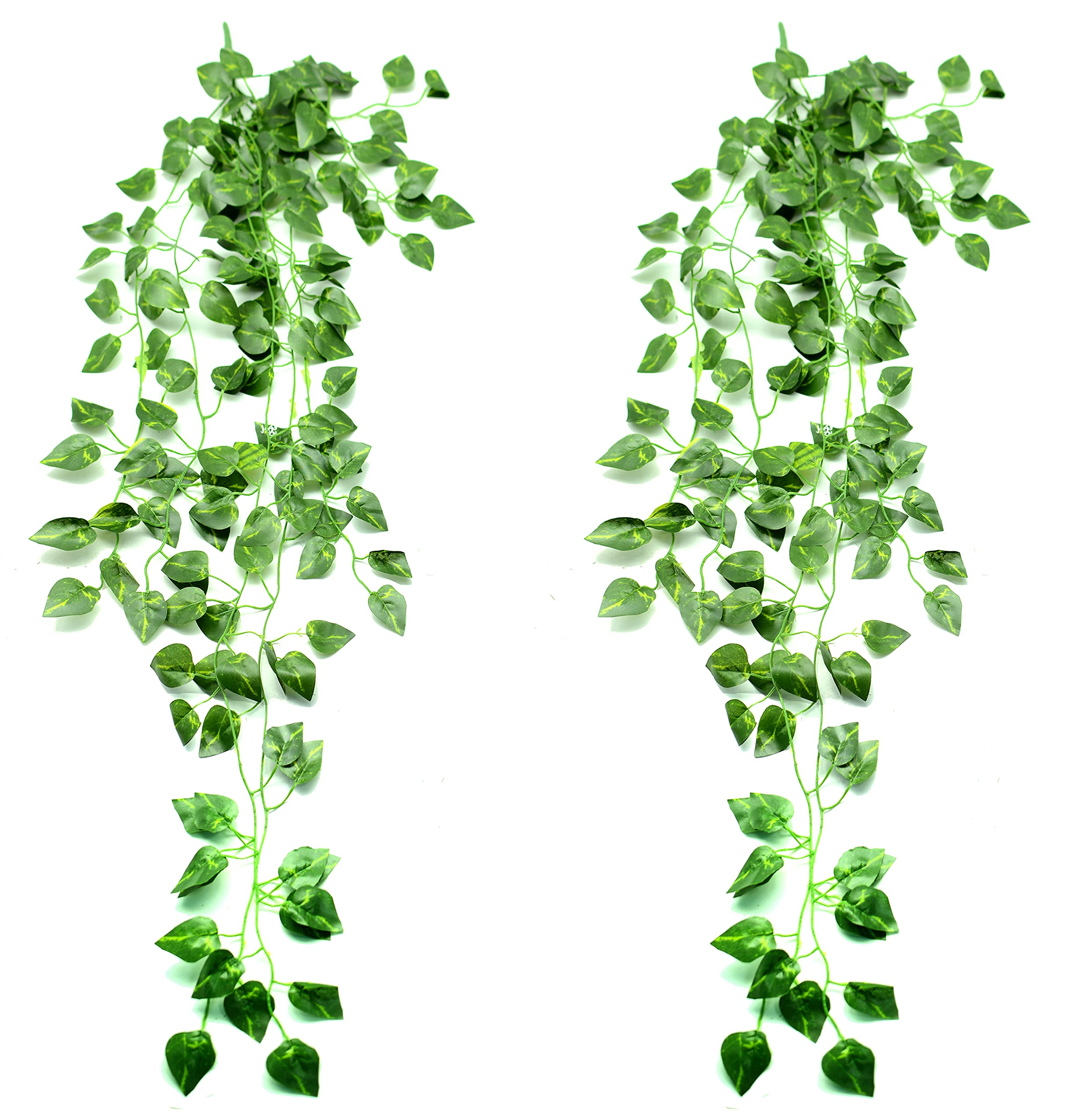 2 Pack 35 Inch Artificial Dill Plants - Realistic Fake Greenery for Home Decor, Wall, Bedroom, Kitchen, Office & Wedding Decorations - Perfect for Indoor and Outdoor Use (Green Dill Leaves)