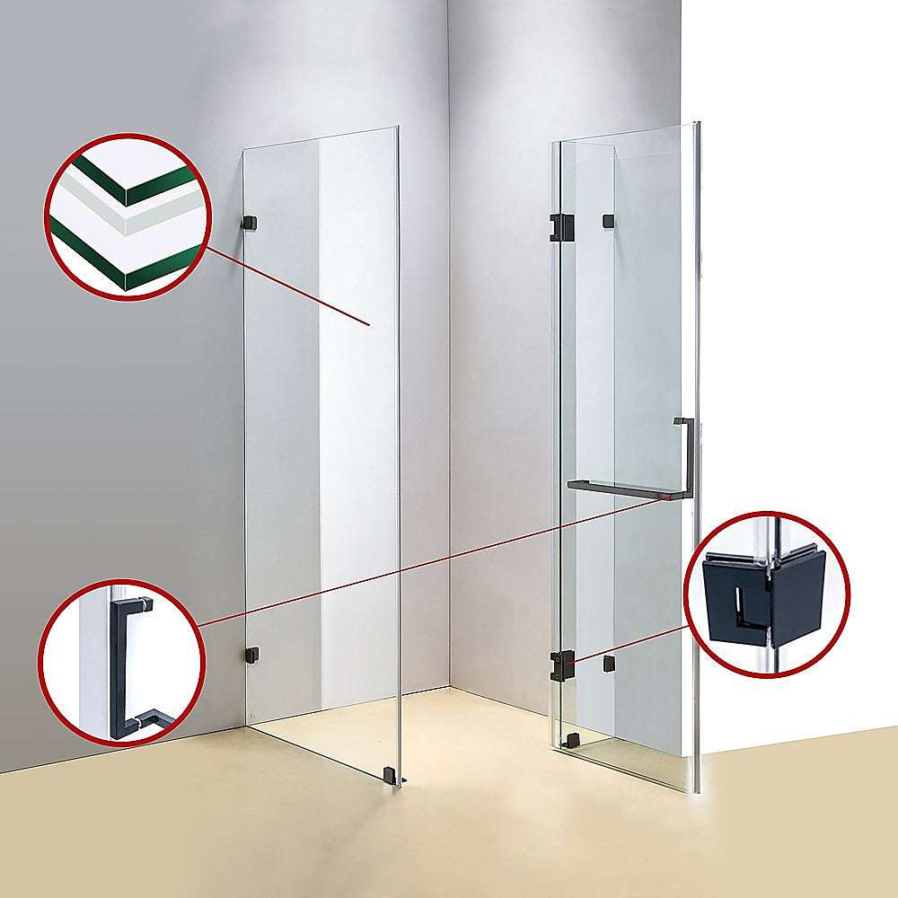 10mm Frameless Glass Shower Screen 1000x1000mm - Modern Bathroom Enclosure by Della Francesca | Perfect for Walk-In Showers, Spa Bathrooms & Luxury Home Renovations
