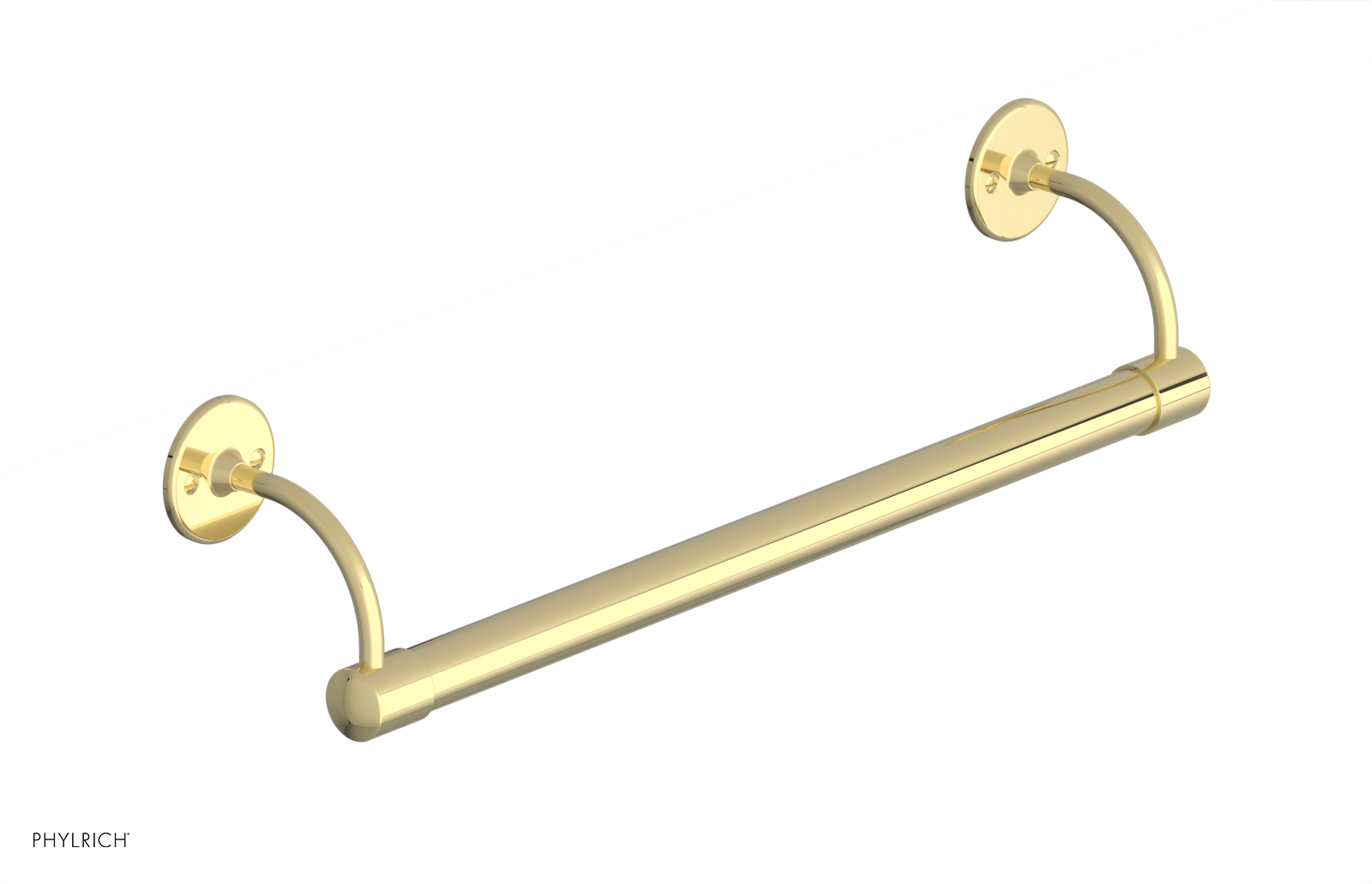 Jamestown 18-Inch Towel Bar - 165mm x 70mm - Bathroom Towel Rack for Spa, Hotel & Home Decor - Stainless Steel Wall Mounted Towel Holder for Hand & Bath Towels