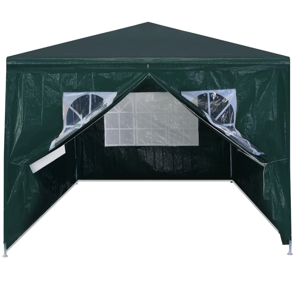 CHARMMA 10x13 ft Heavy Duty Pop Up Canopy Tent - Large Outdoor Party Tent for Weddings, Backyard Events & Fiestas - Waterproof Green Shelter for Camping, Picnics & Outdoor Gatherings