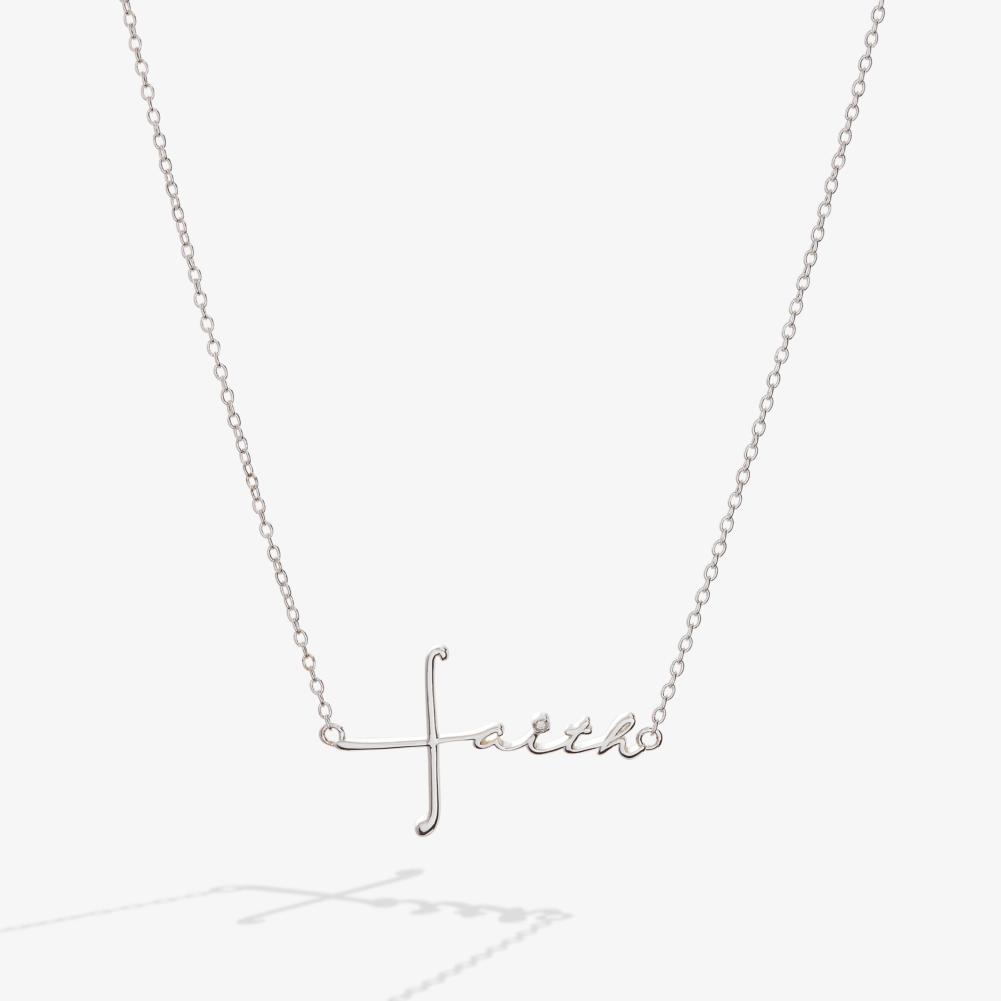 Faith Necklace for Women - Inspirational Religious Jewelry Gift for Baptism, Confirmation & Daily Wear