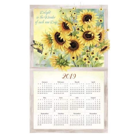 2019 Nature's Palette 100% Cotton Kitchen Towel Calendar - Perfect for Home Decor, Cooking & Holiday Gifts