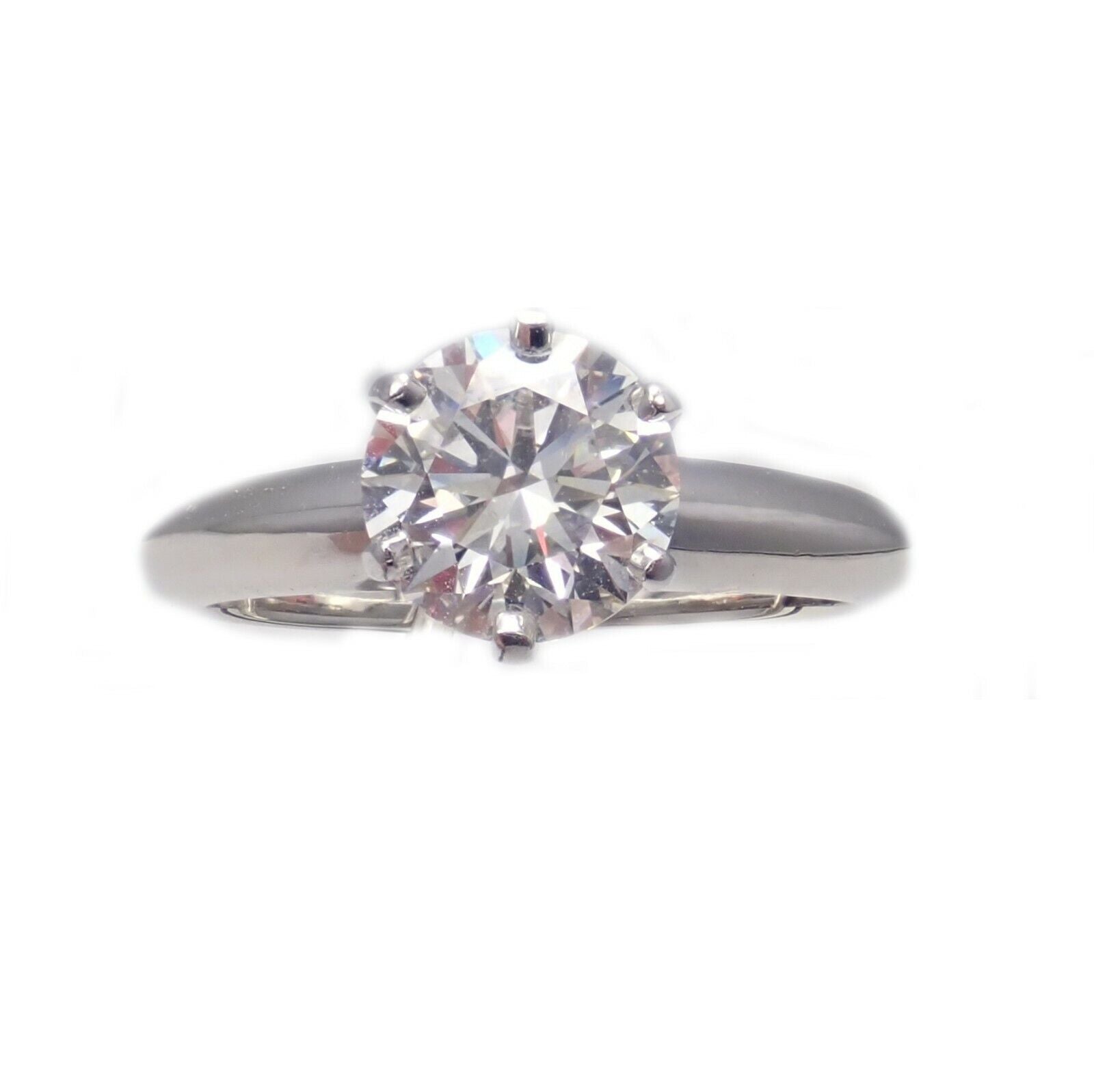 Authentic Tiffany & Co. Platinum 1.13ct Diamond H VS1 Engagement Ring with Certification - Perfect for Proposals, Weddings & Anniversary Gifts