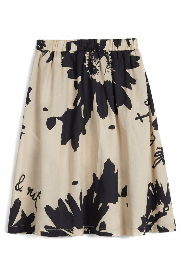 Wolf & Rita Juna Botanical Print Skirt - Stylish Floral Midi Skirt for Women | Perfect for Summer Outfits, Beach Vacations & Boho Fashion