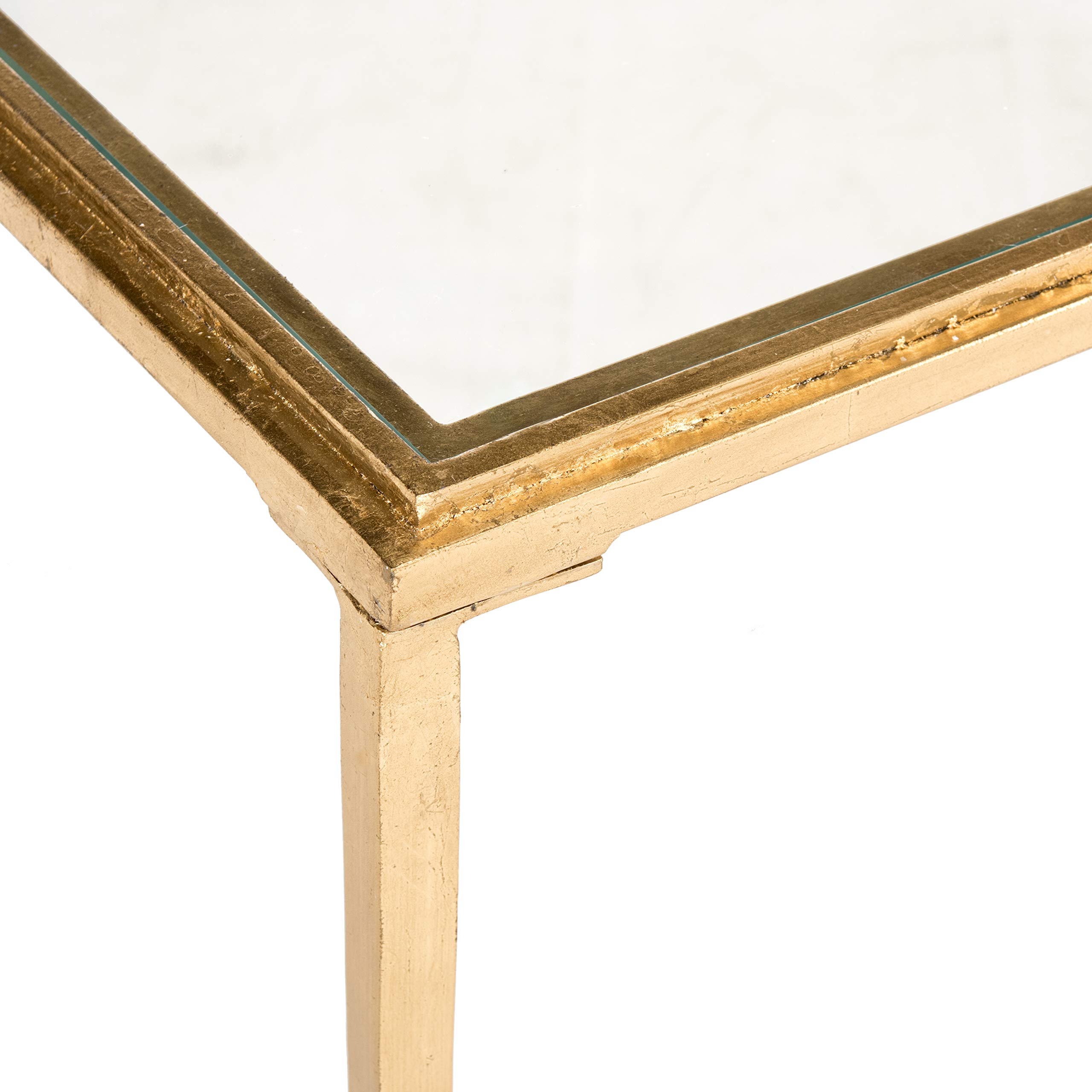 SAFAVIEH Home Collection Juliana Gold Coffee Table - Stylish Modern Living Room Furniture for Small Spaces & Apartments - Perfect for Coffee, Books & Decor