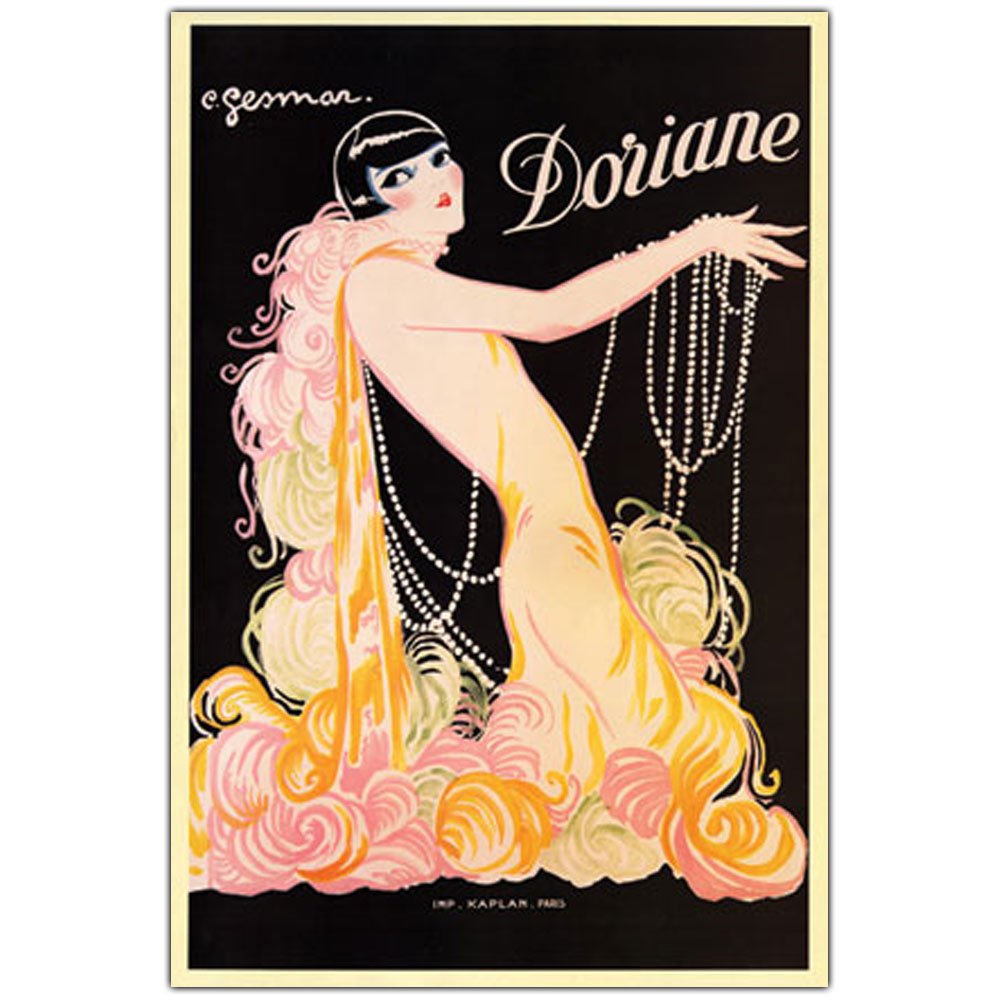 Trademark Fine Art Doriane Canvas Art by E Gesmar - Elegant Wall Decor for Living Room, Bedroom & Office