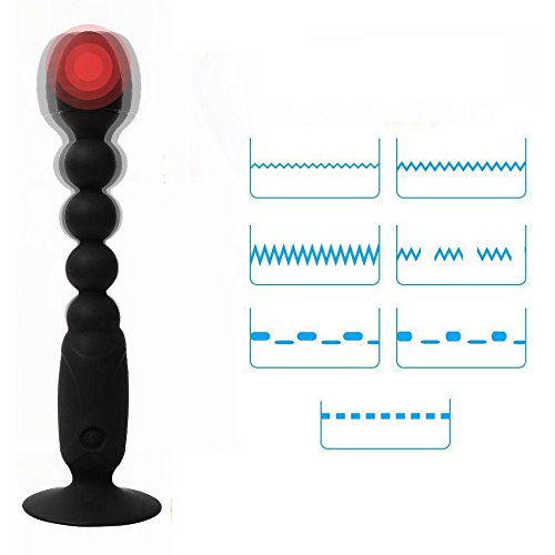 WALLER PAA Remote Control Vibrating Anal Beads - Rechargeable Prostate Massager for Men & Women - Couples Adult Sex Toy for Solo Play & Partnered Fun